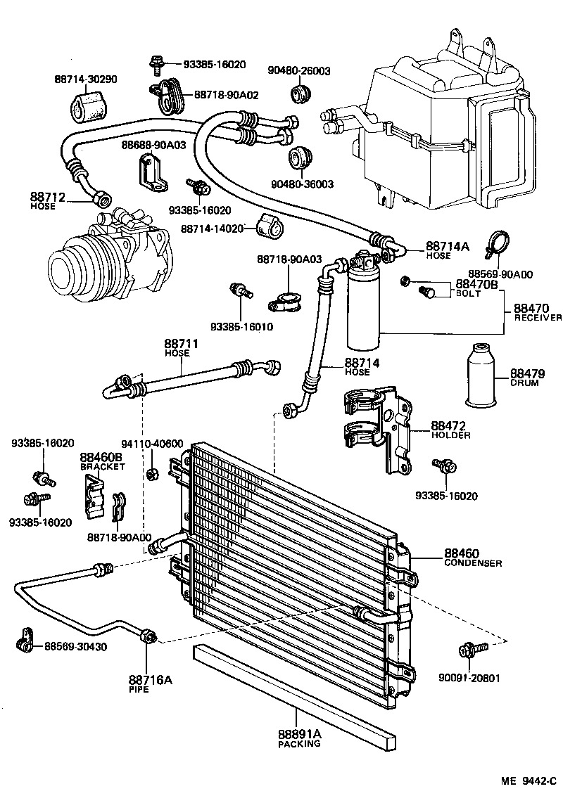  LAND CRUISER 60 |  HEATING AIR CONDITIONING COOLER PIPING