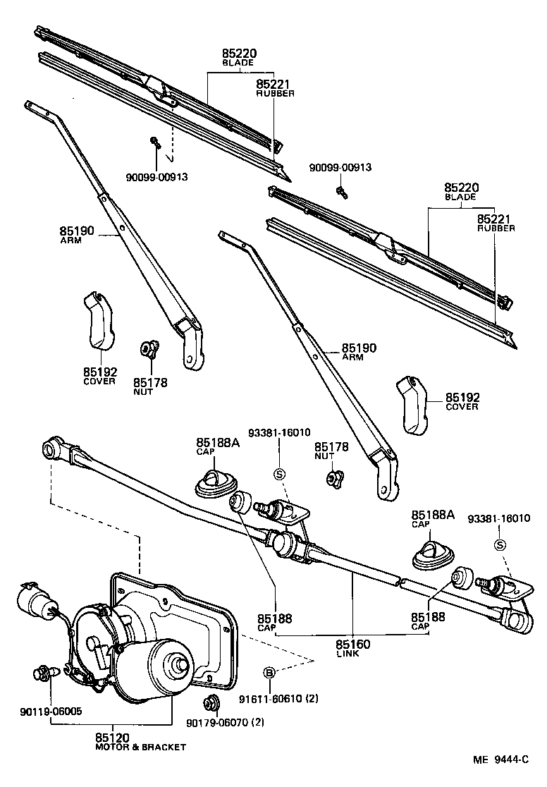  LAND CRUISER 60 |  WINDSHIELD WIPER