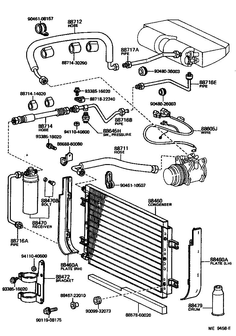  LAND CRUISER 40 |  HEATING AIR CONDITIONING COOLER PIPING