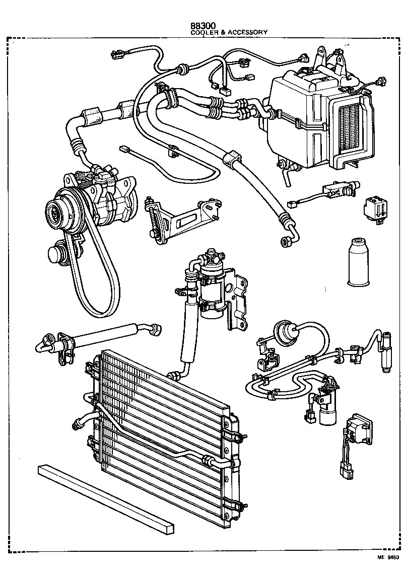  LAND CRUISER 60 |  HEATING AIR CONDITIONING SET