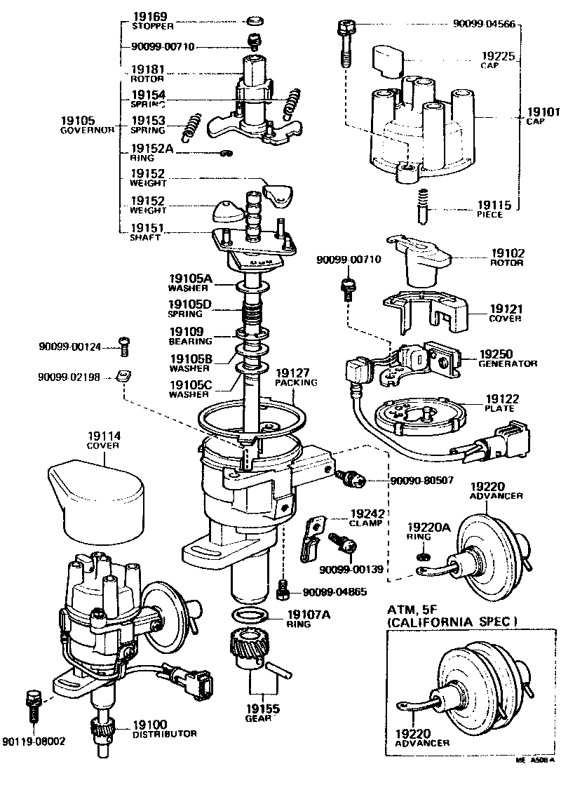  CELICA |  DISTRIBUTOR