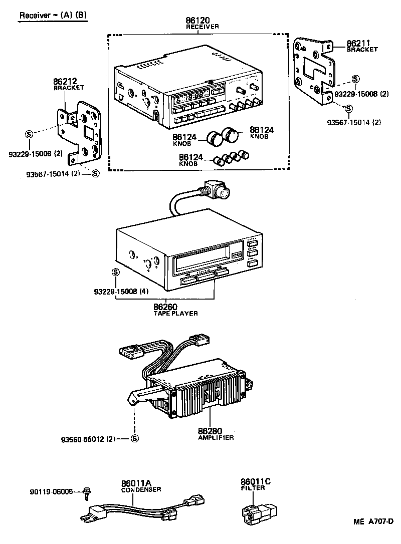  CELICA |  RADIO RECEIVER AMPLIFIER CONDENSER