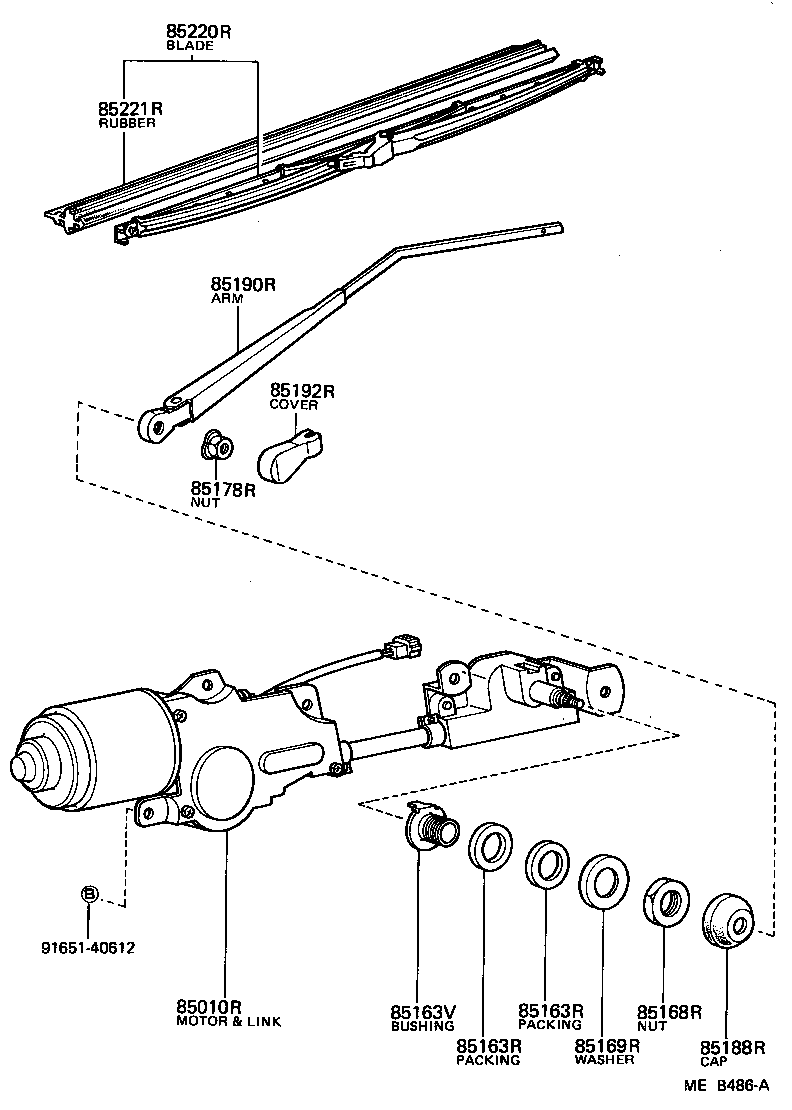  LAND CRUISER 60 |  REAR WIPER