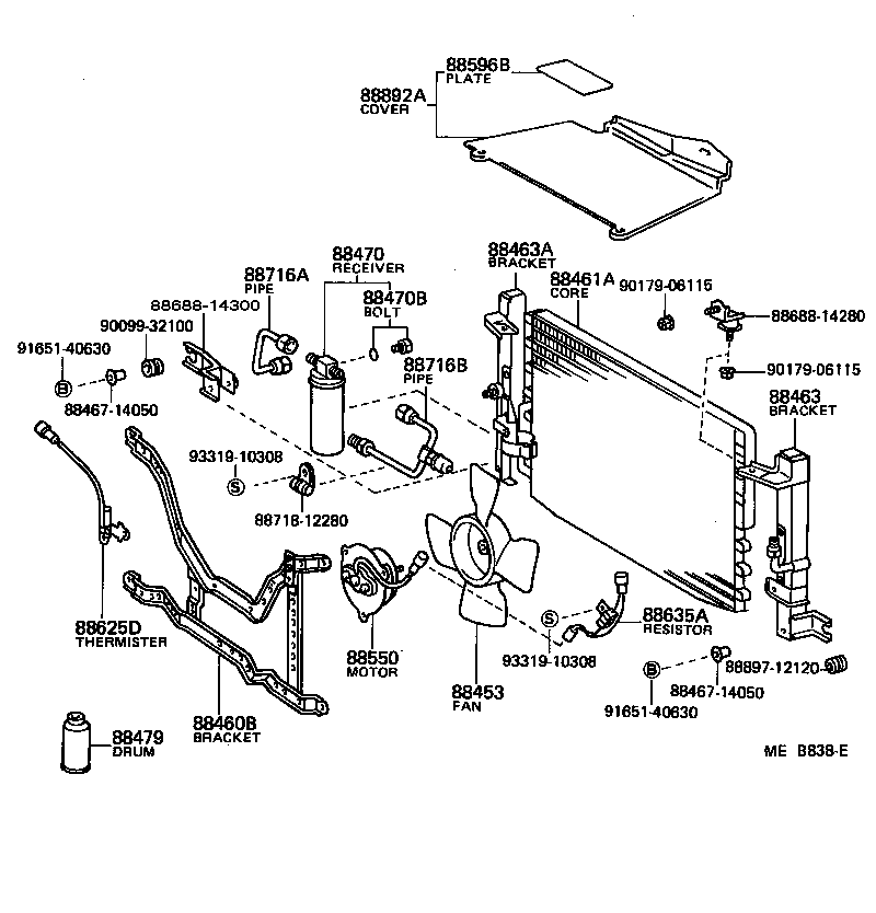  CELICA |  HEATING AIR CONDITIONING COOLER PIPING