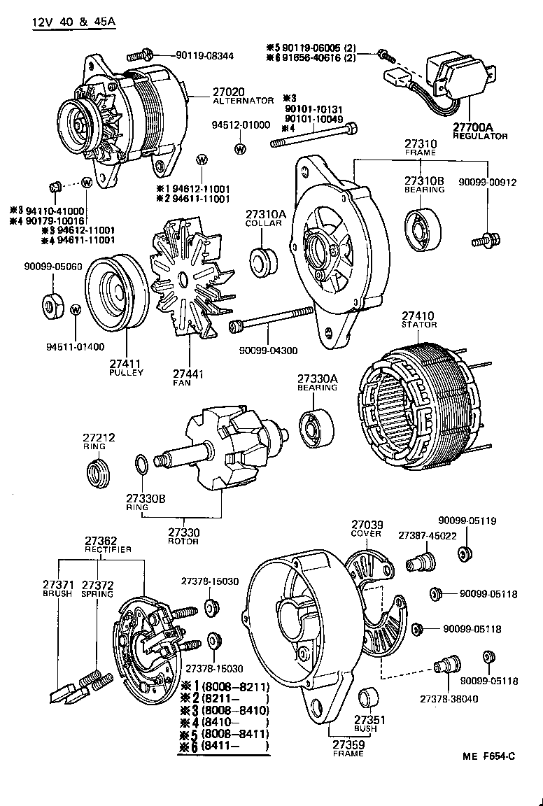  LAND CRUISER 60 |  ALTERNATOR