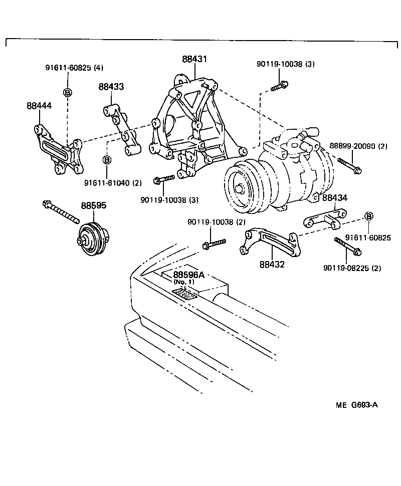  LAND CRUISER 60 |  HEATING AIR CONDITIONING COMPRESSOR