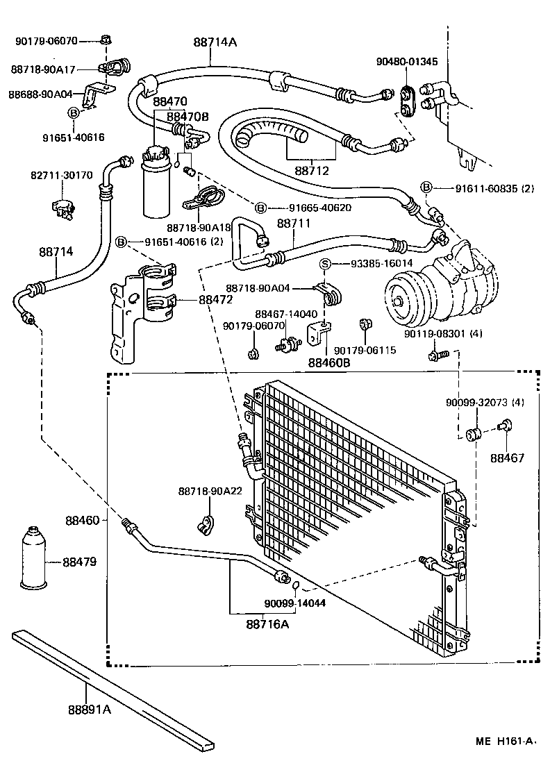  LAND CRUISER 60 |  HEATING AIR CONDITIONING COOLER PIPING