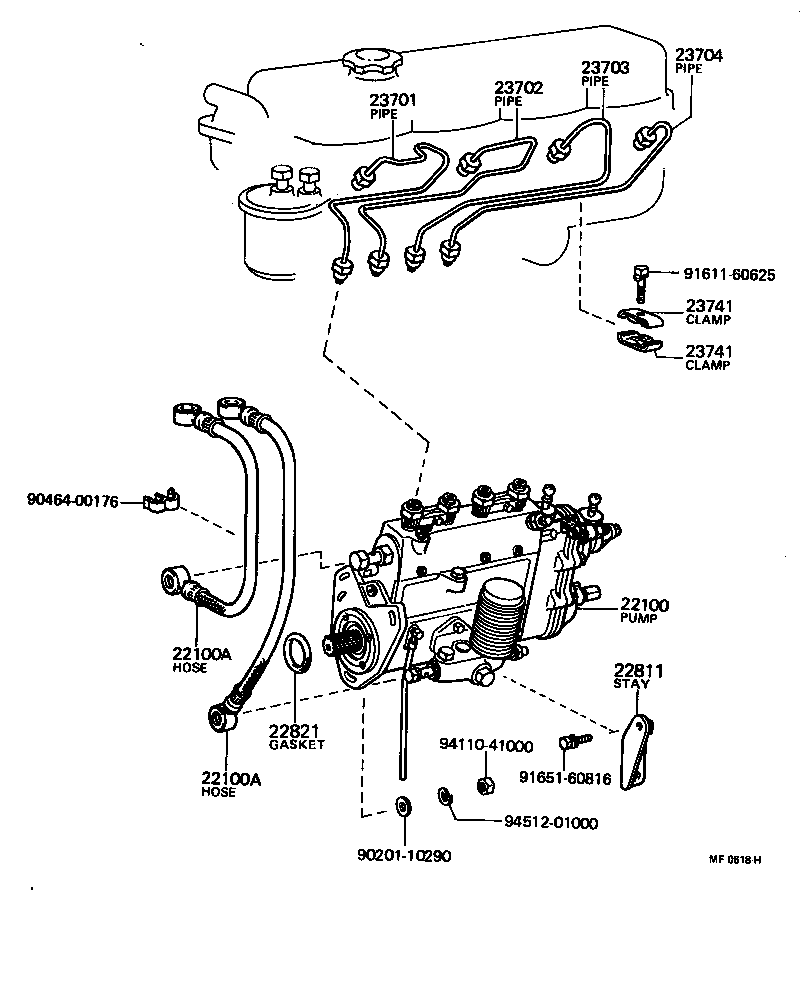  LAND CRUISER 40 55 |  INJECTION PUMP ASSEMBLY