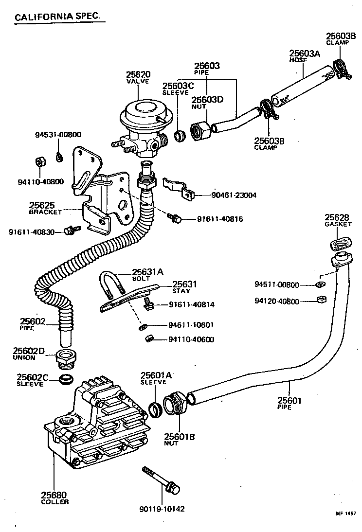  LAND CRUISER 40 55 |  EXHAUST GAS RECIRCULATION SYSTEM