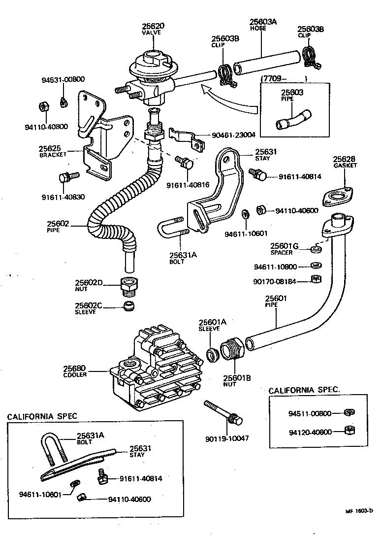  LAND CRUISER 40 55 |  EXHAUST GAS RECIRCULATION SYSTEM