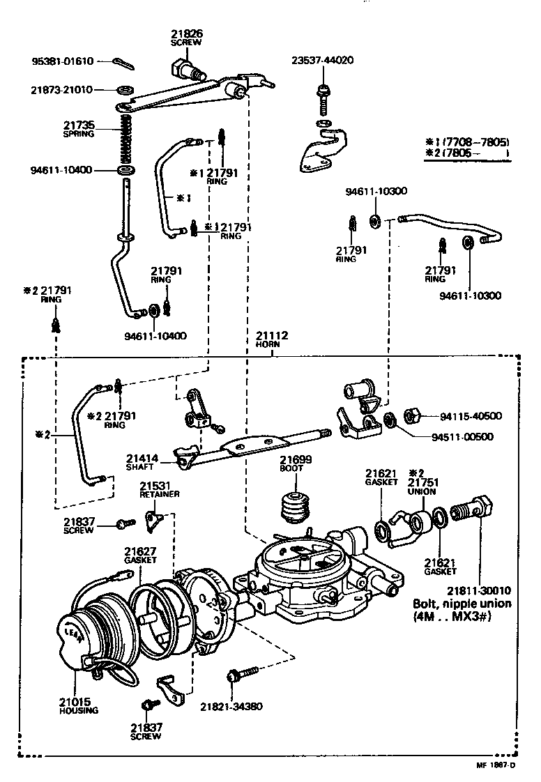  CRESSIDA |  CARBURETOR