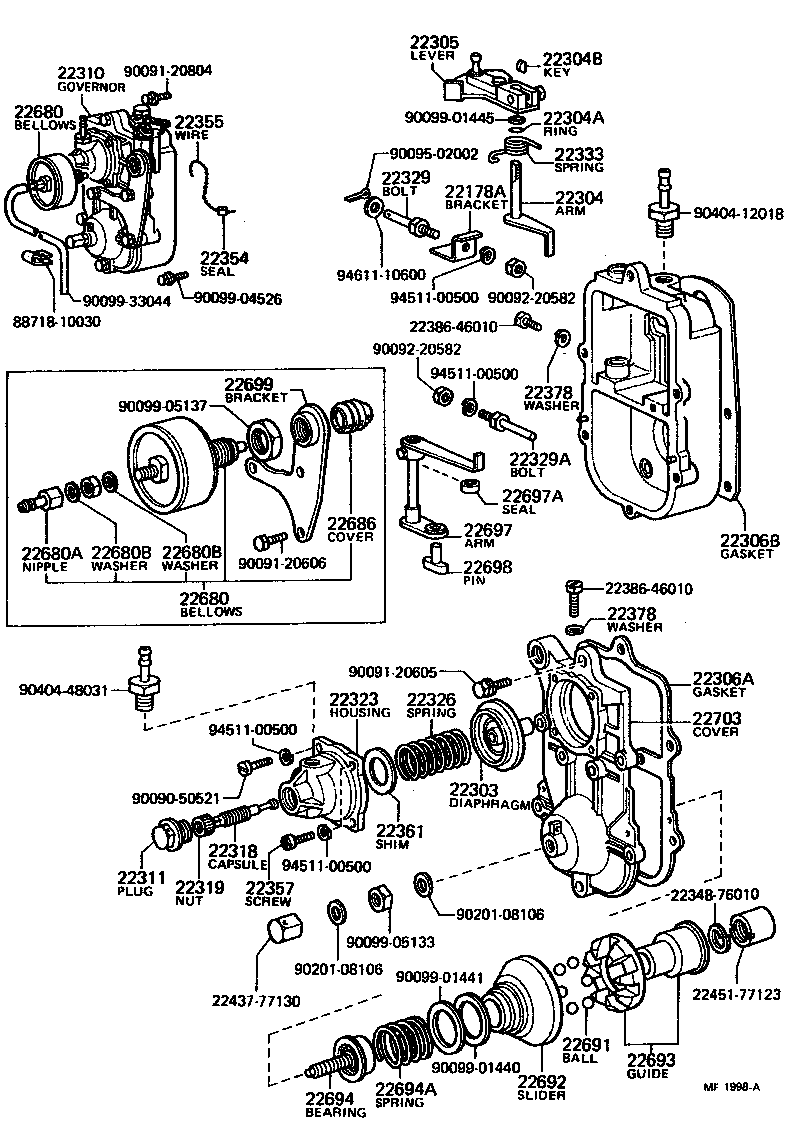 LAND CRUISER 40 55 |  PNEUMATIC GOVERNOR