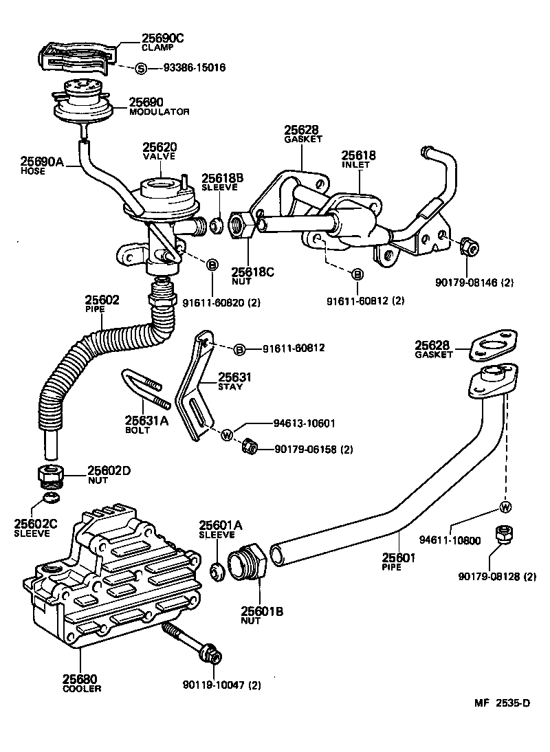  LAND CRUISER 60 |  EXHAUST GAS RECIRCULATION SYSTEM