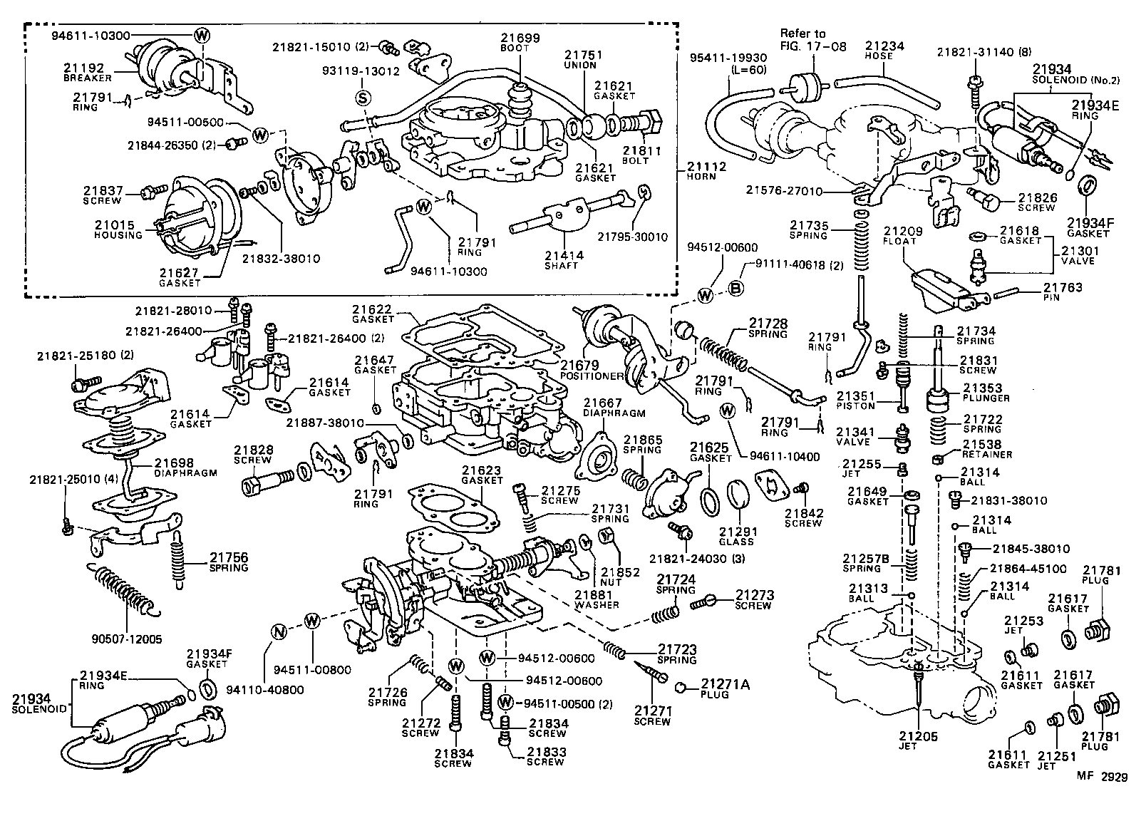 TOYOTA COROLLAAE71L-ELHDCK - TOOL-ENGINE-FUEL - CARBURETOR | Japan Parts EU