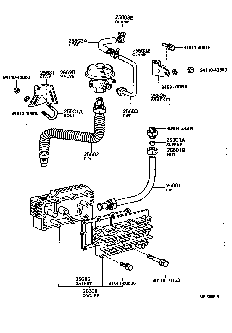  LAND CRUISER 40 55 |  EXHAUST GAS RECIRCULATION SYSTEM