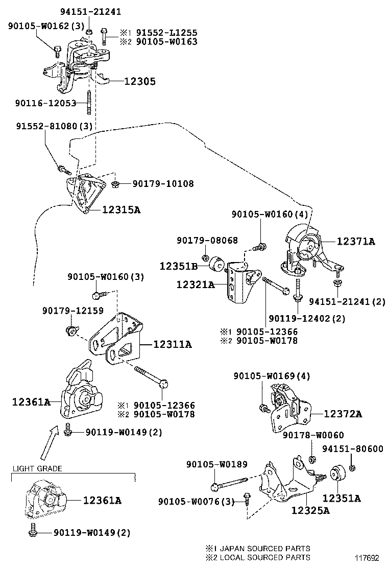  AURIS HYBRID UKP |  MOUNTING