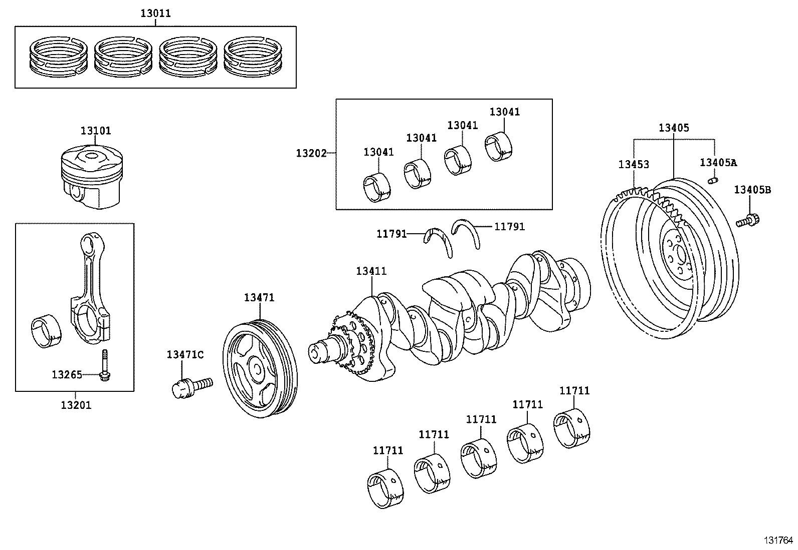  YARIS HYBRID FRP |  CRANKSHAFT PISTON