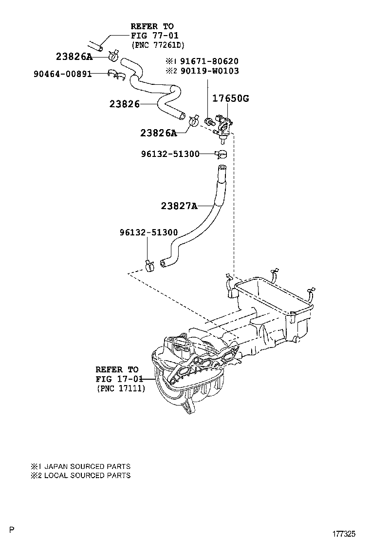  YARIS HYBRID FRP |  VACUUM PIPING