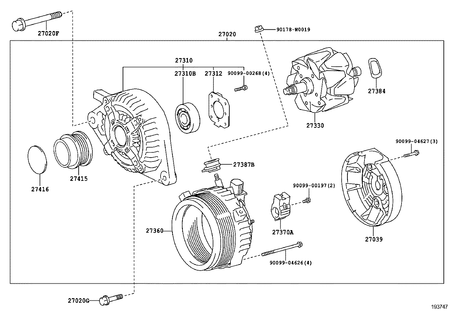  YARIS HYBRID FRP |  ALTERNATOR