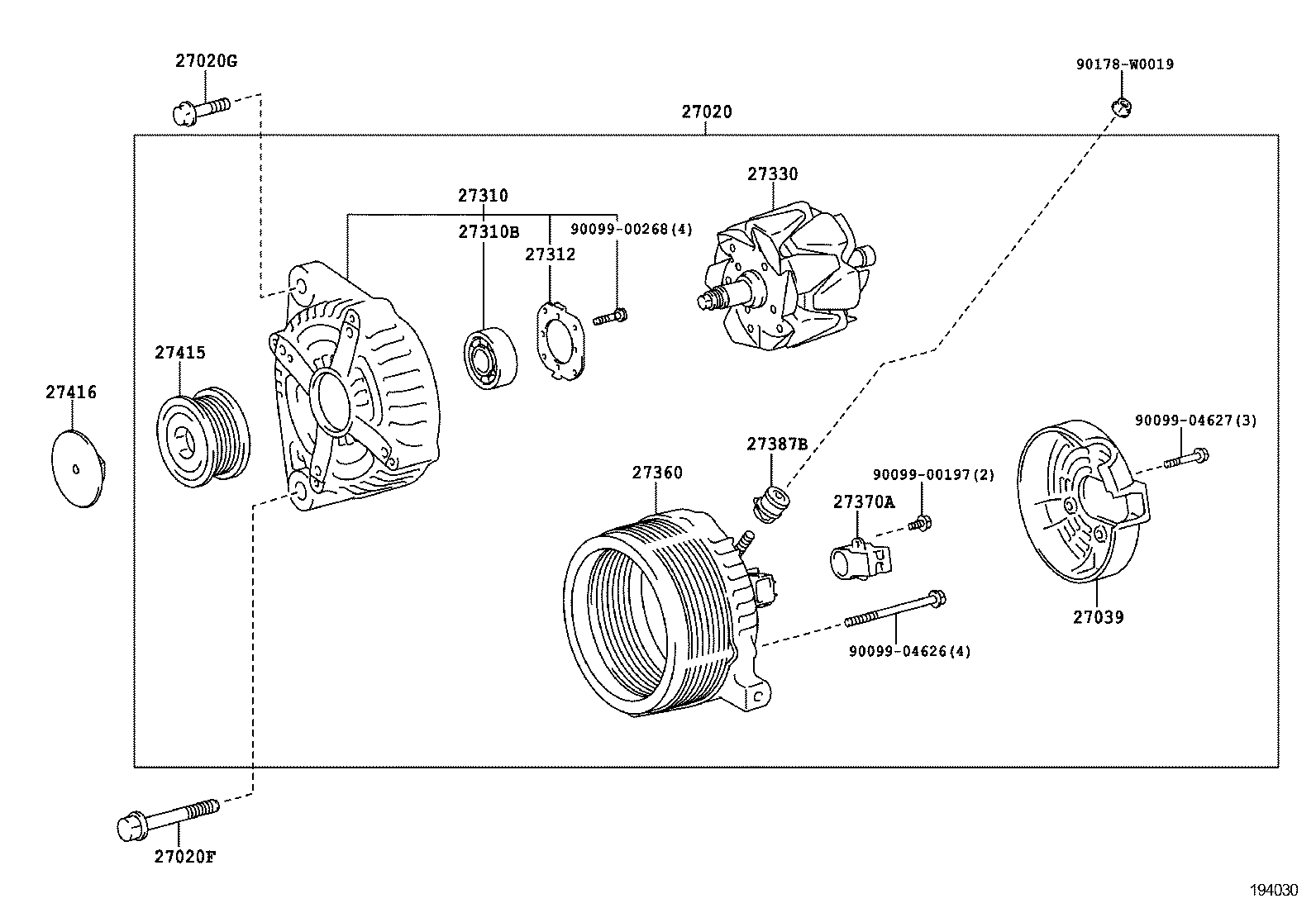  AURIS HYBRID UKP |  ALTERNATOR