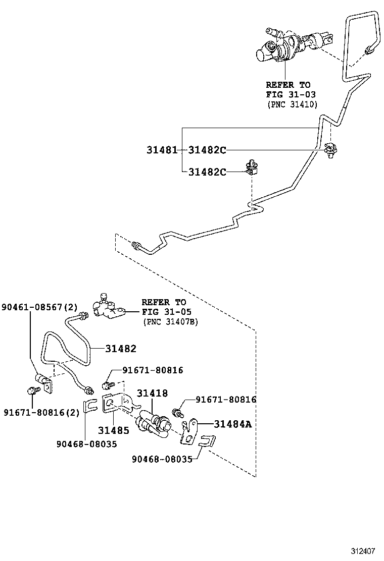  YARIS JPP |  CLUTCH PEDAL FLEXIBLE HOSE