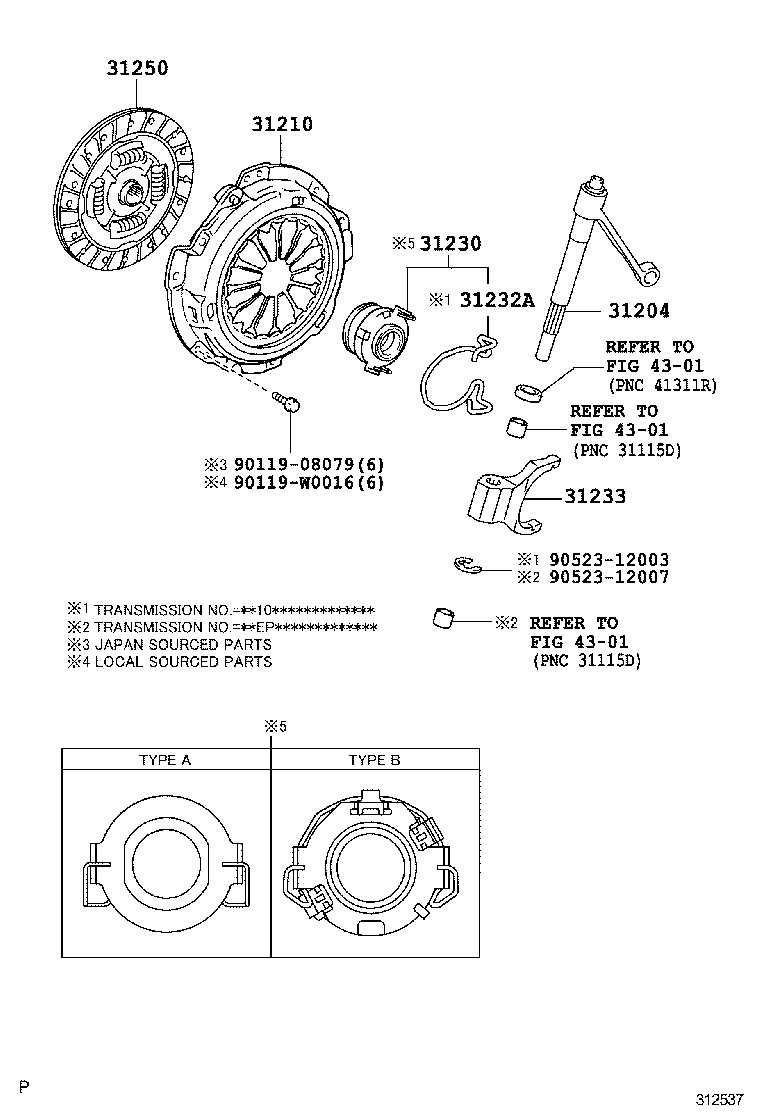  YARIS HYBRID FRP |  CLUTCH RELEASE FORK