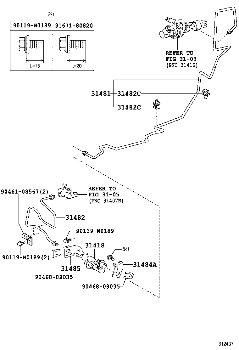  YARIS HYBRID FRP |  CLUTCH PEDAL FLEXIBLE HOSE