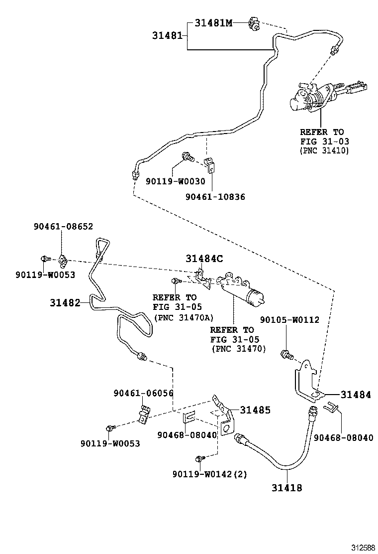  VERSO |  CLUTCH PEDAL FLEXIBLE HOSE
