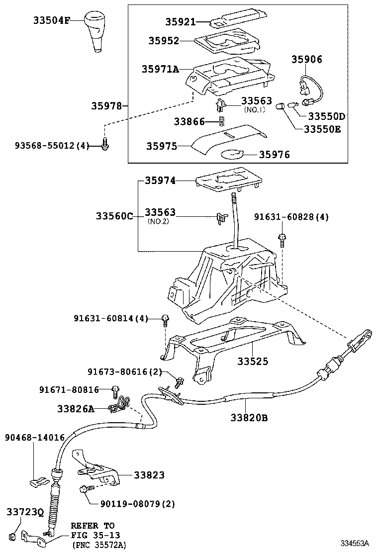  CAMRY HYBRID |  SHIFT LEVER RETAINER