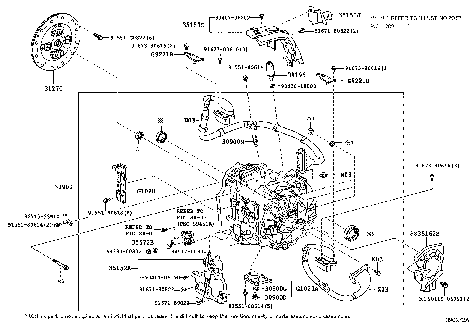  ES250 350 300H |  TRANSAXLE ASSY HYBRID VEHICLE