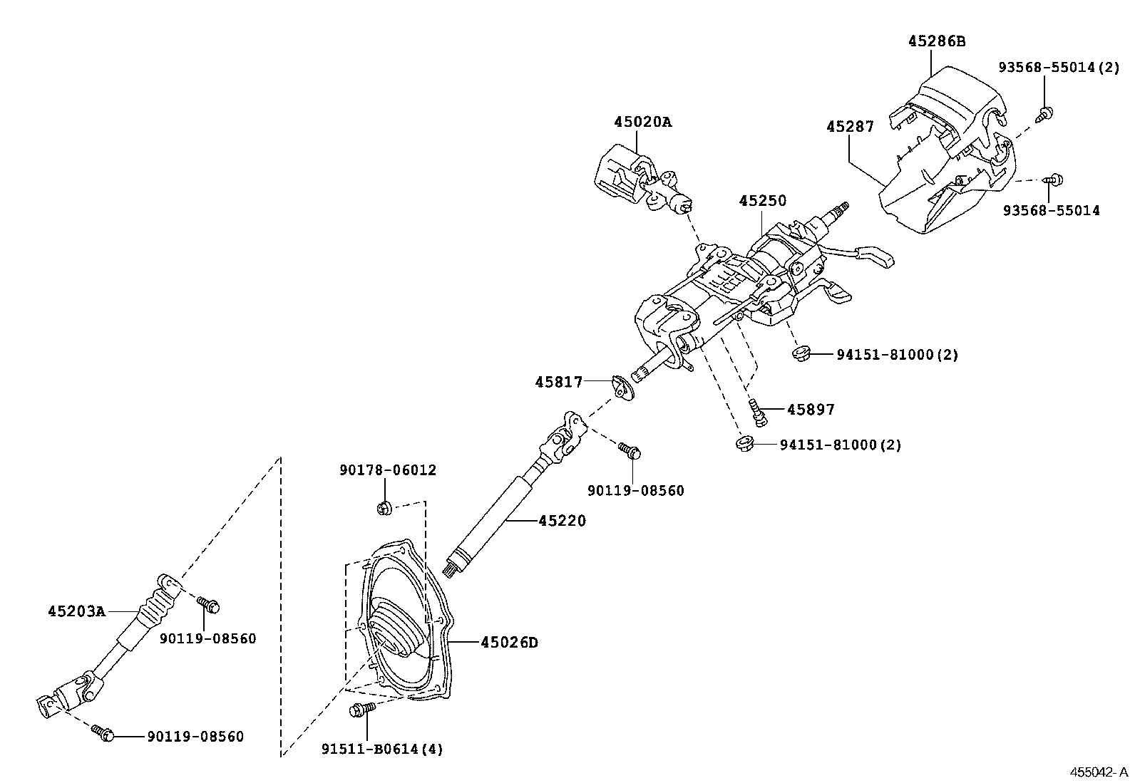  LAND CRUISER 200 |  STEERING COLUMN SHAFT