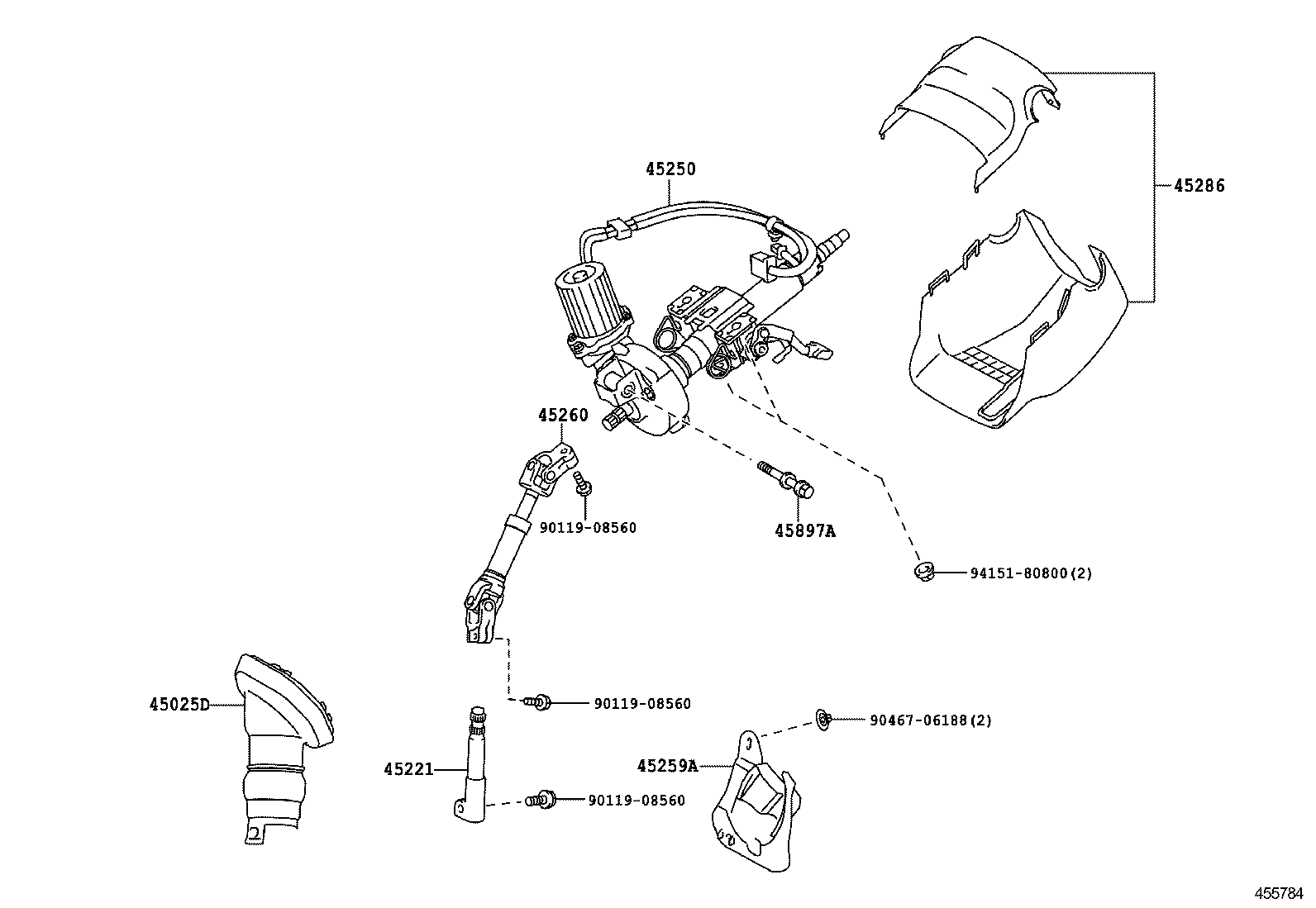  PRIUS PRIUS V |  STEERING COLUMN SHAFT