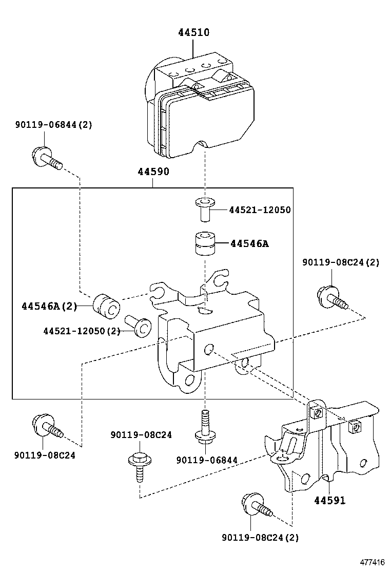  YARIS JPP |  BRAKE TUBE CLAMP