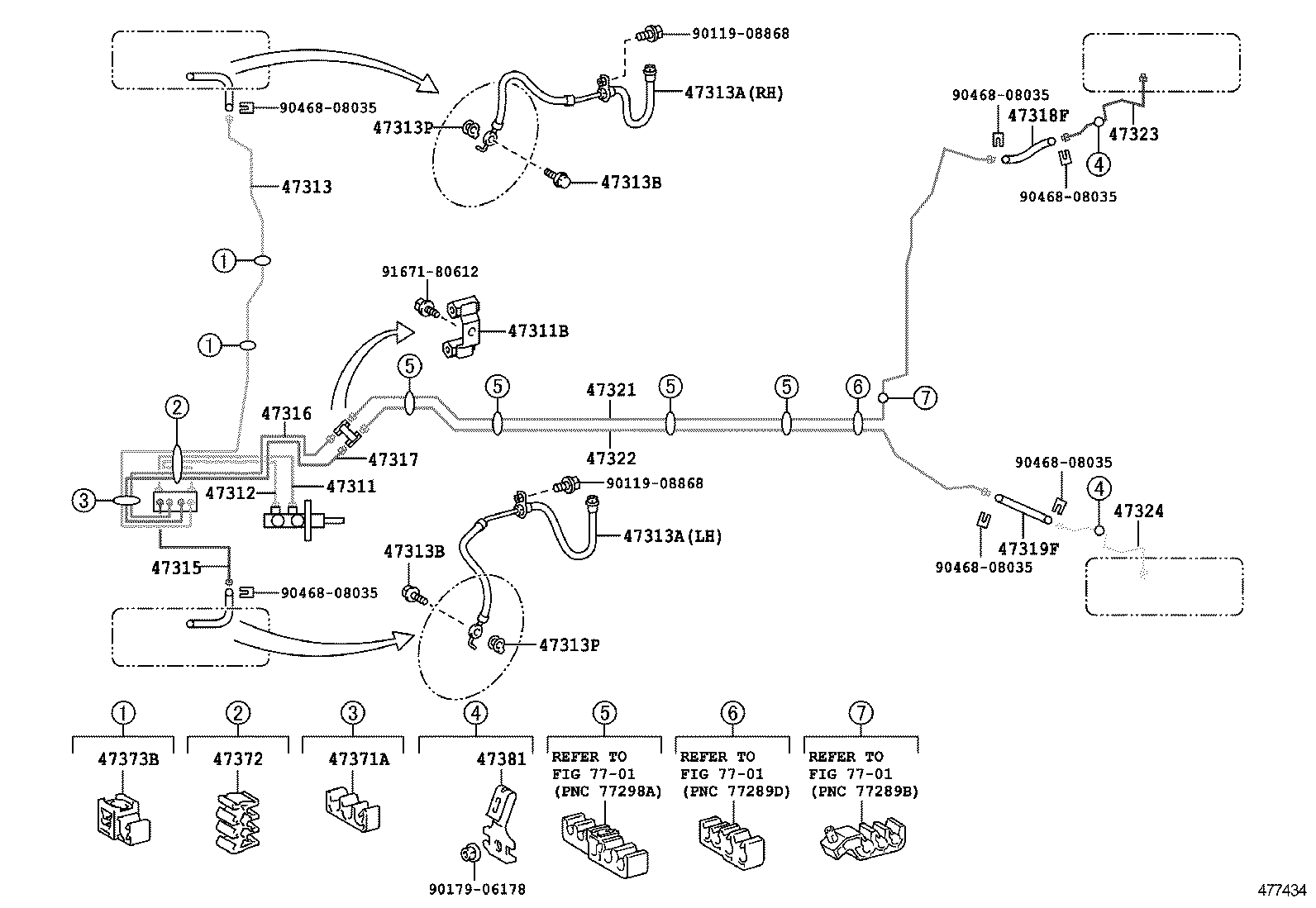  YARIS JPP |  BRAKE TUBE CLAMP