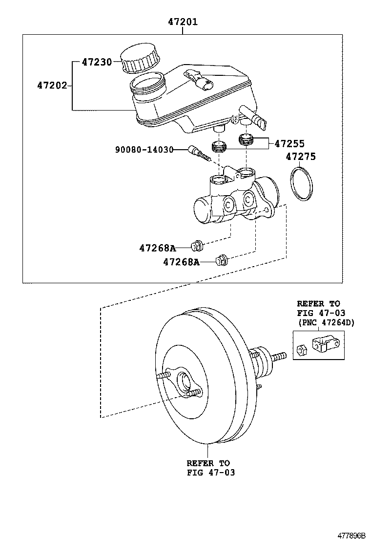  YARIS HYBRID FRP |  BRAKE MASTER CYLINDER