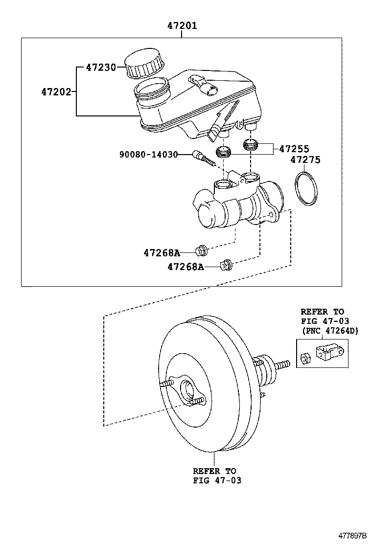  YARIS HYBRID FRP |  BRAKE MASTER CYLINDER