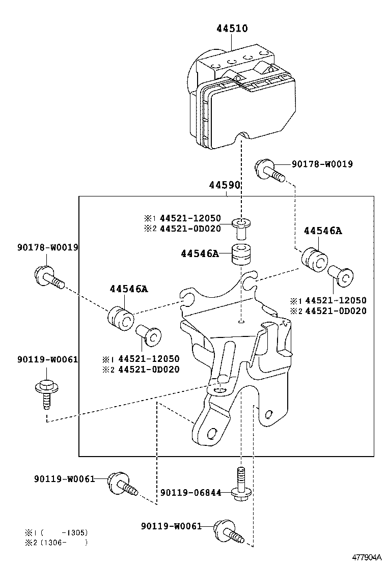  YARIS HYBRID FRP |  BRAKE TUBE CLAMP
