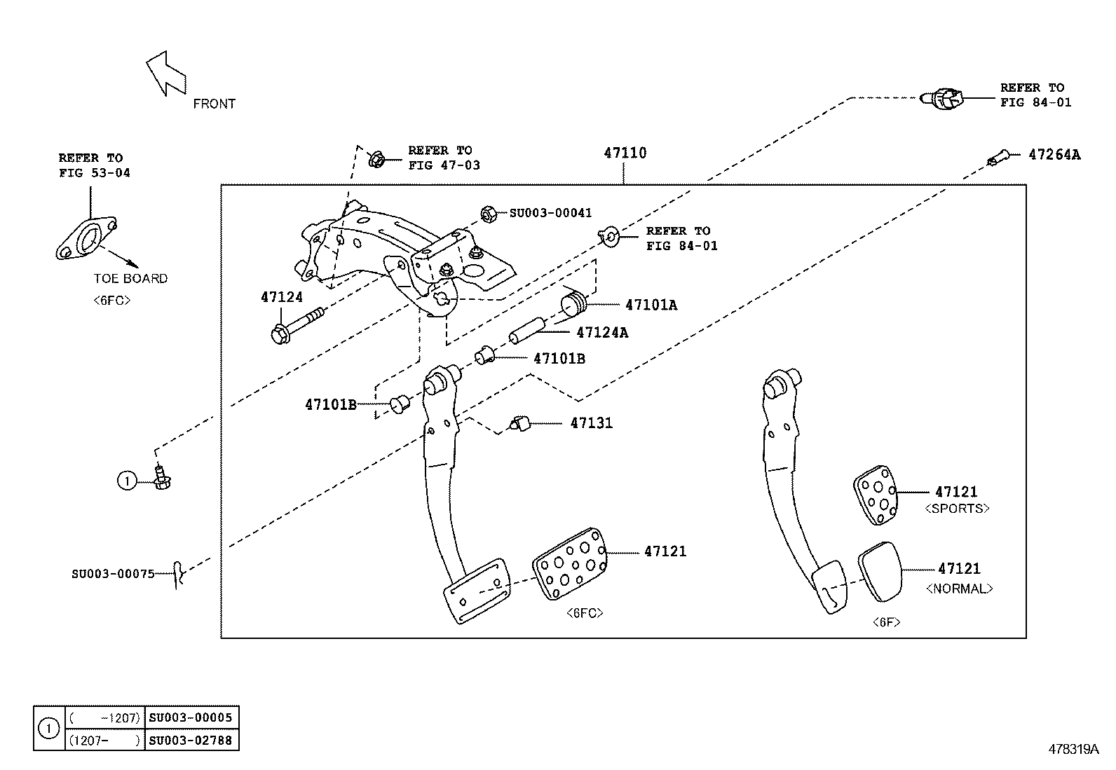 GT86 86 |  BRAKE PEDAL BRACKET