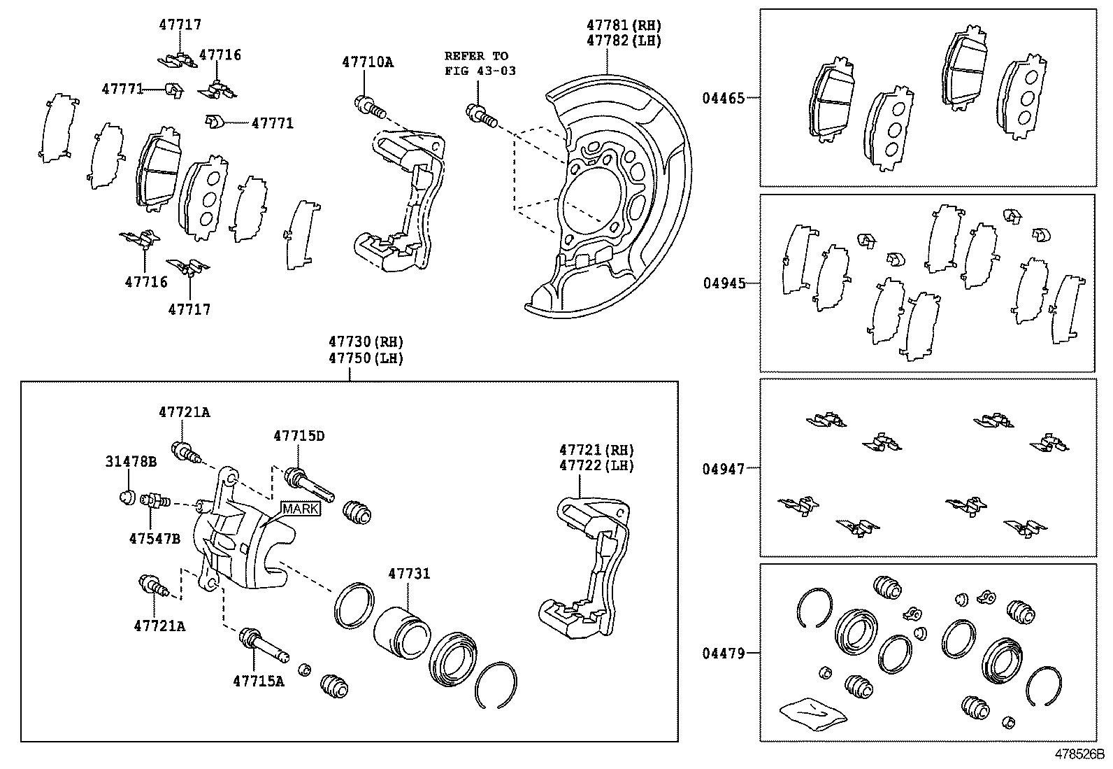  AURIS HYBRID UKP |  FRONT DISC BRAKE CALIPER DUST COVER