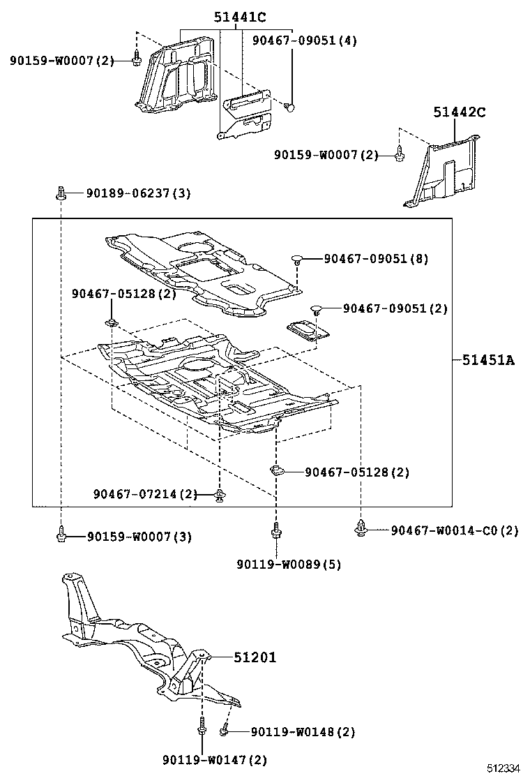  YARIS HYBRID FRP |  SUSPENSION CROSSMEMBER UNDER COVER