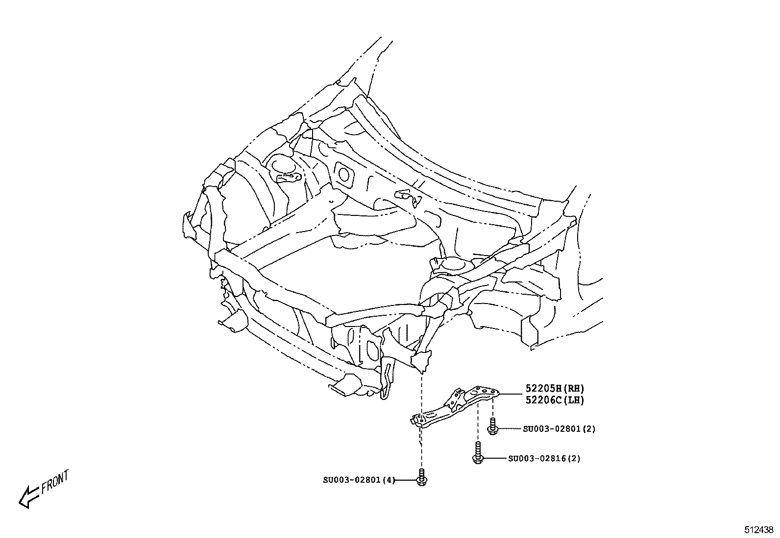  GT86 86 |  SUSPENSION CROSSMEMBER UNDER COVER