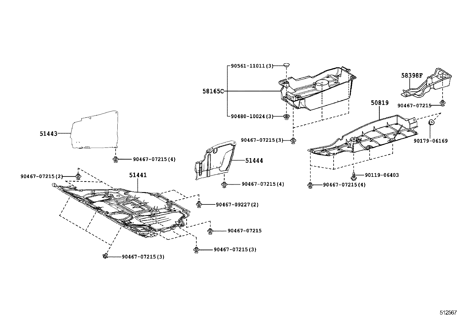  RAV4 |  SUSPENSION CROSSMEMBER UNDER COVER