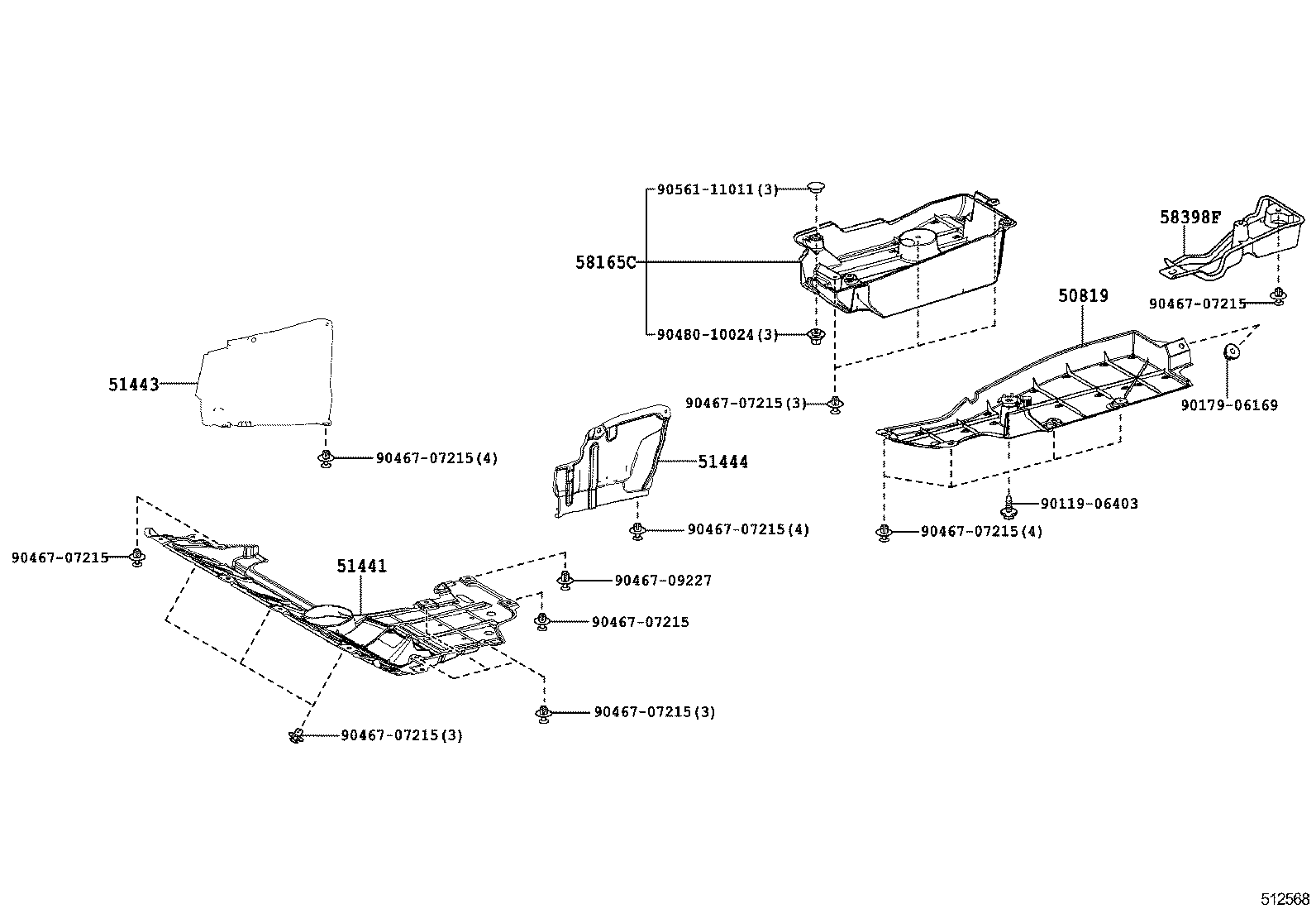  RAV4 |  SUSPENSION CROSSMEMBER UNDER COVER