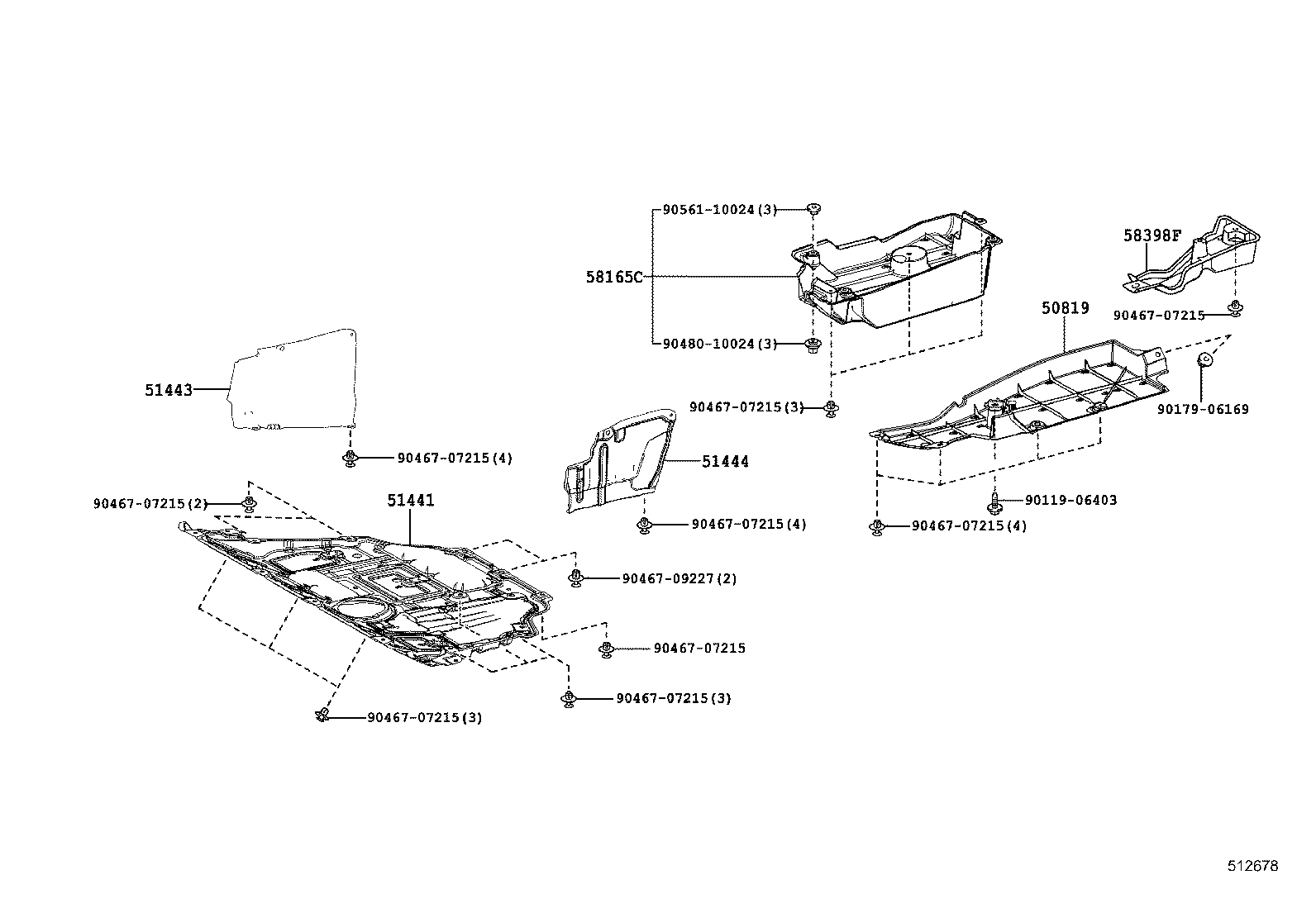  RAV4 |  SUSPENSION CROSSMEMBER UNDER COVER