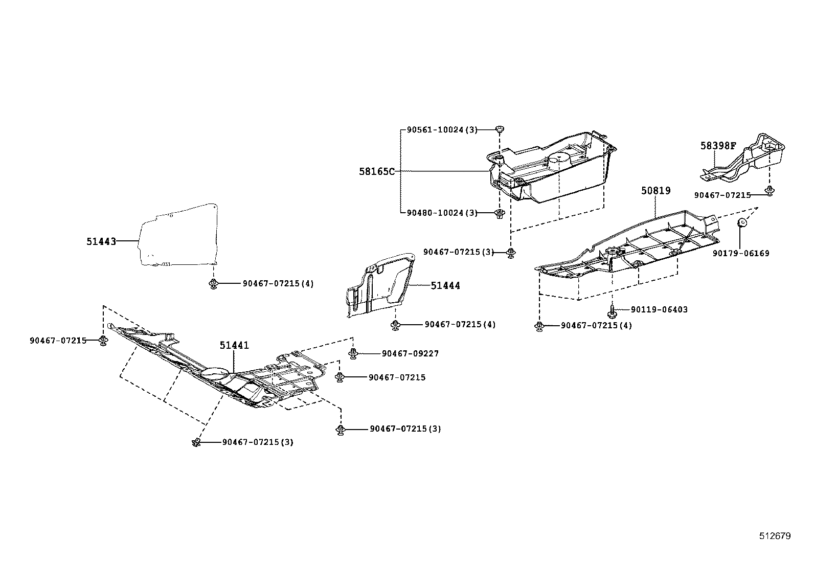  RAV4 |  SUSPENSION CROSSMEMBER UNDER COVER
