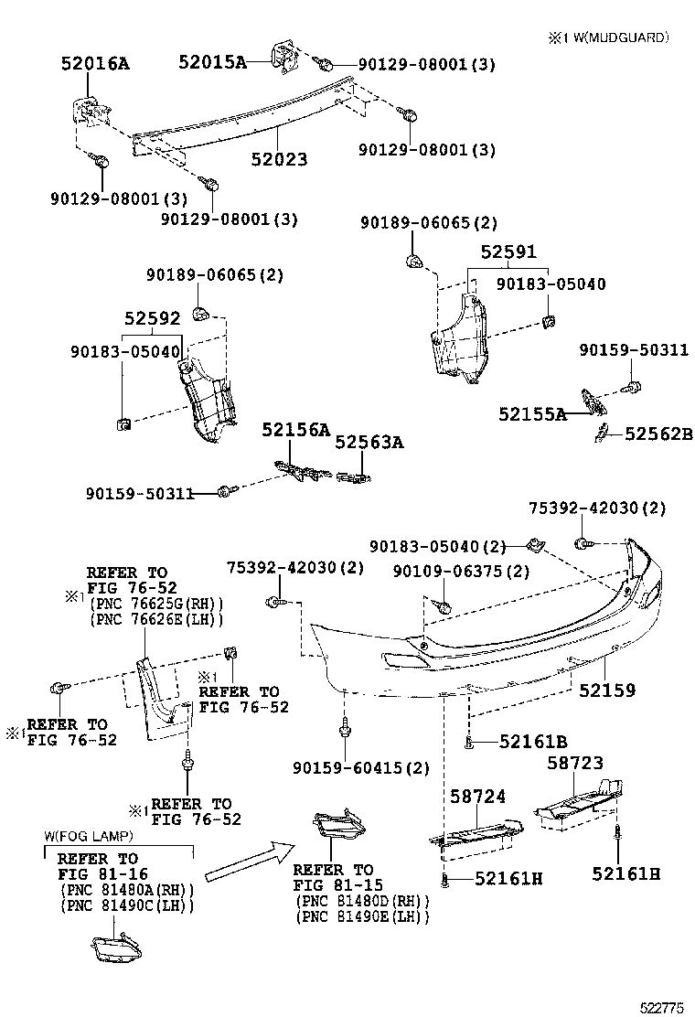  RAV4 |  REAR BUMPER BUMPER STAY
