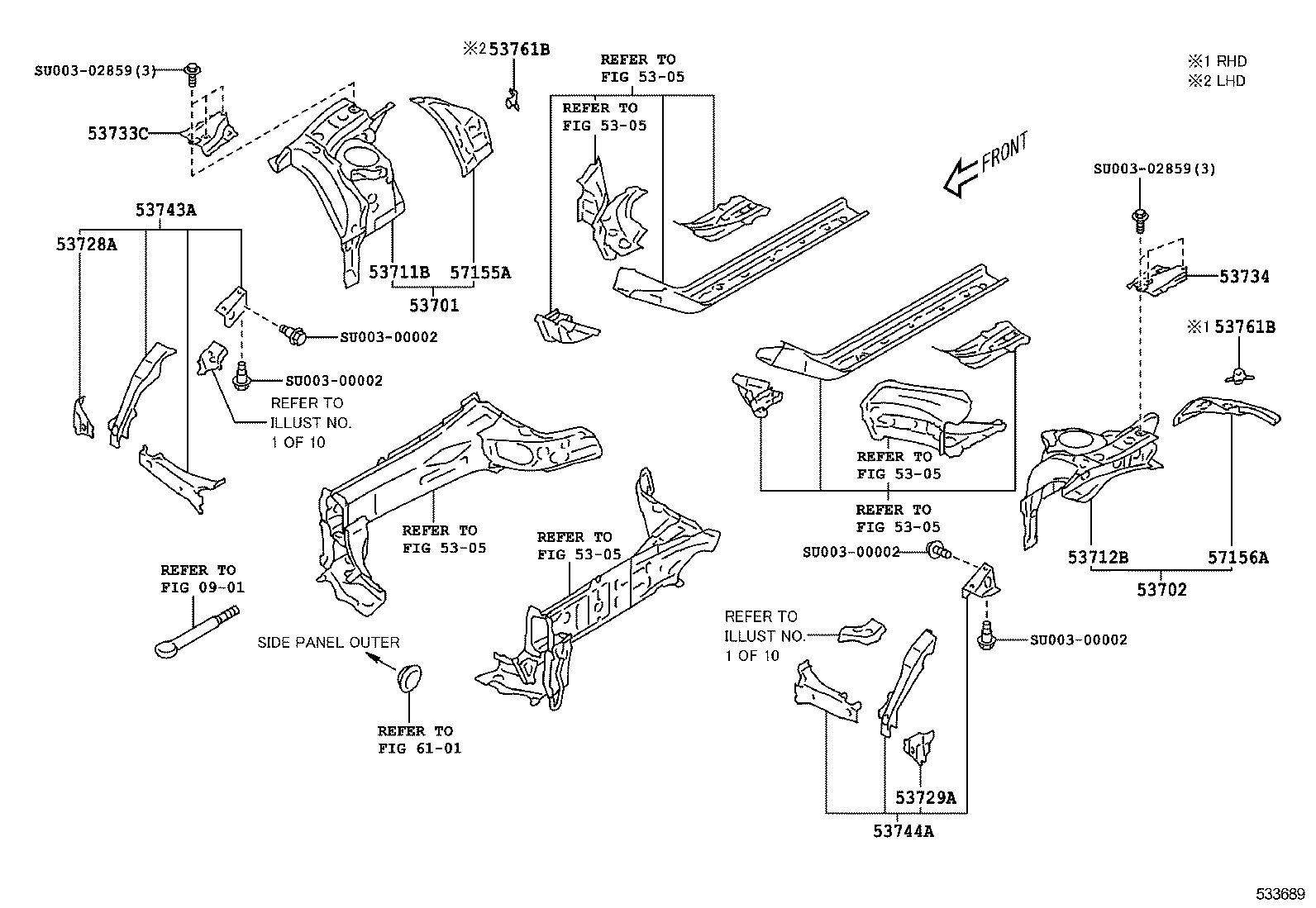  GT86 86 |  FRONT FENDER APRON DASH PANEL
