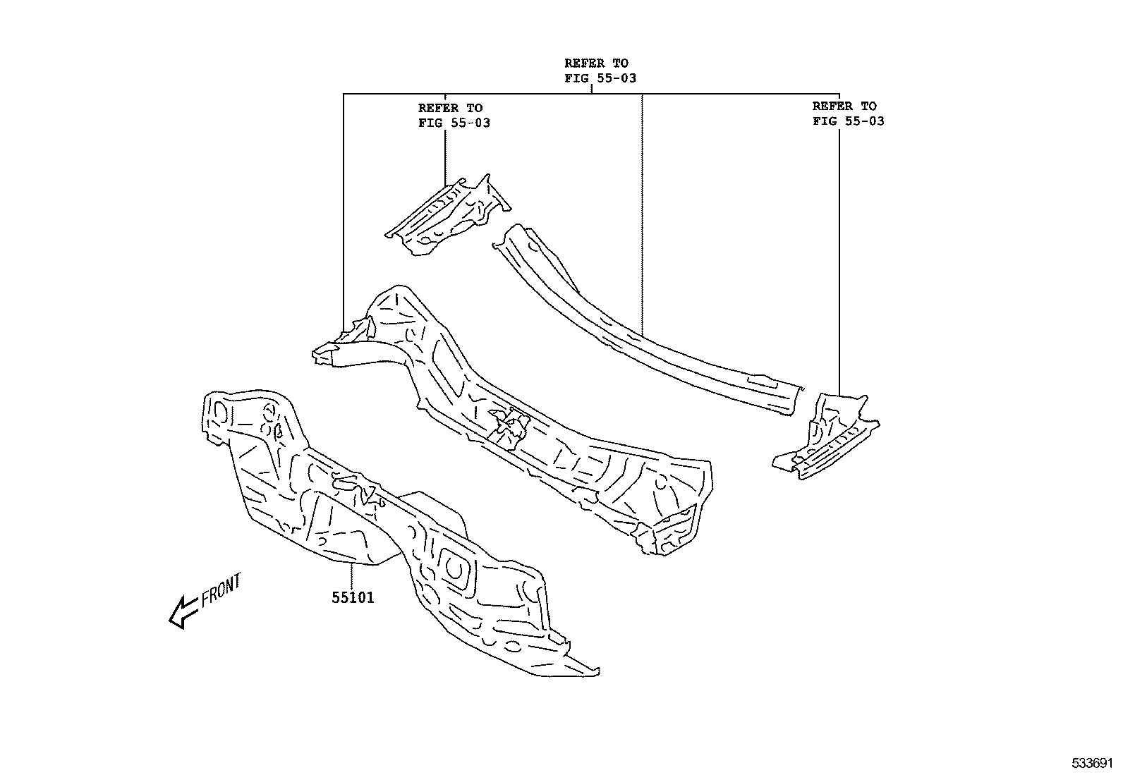  GT86 86 |  FRONT FENDER APRON DASH PANEL