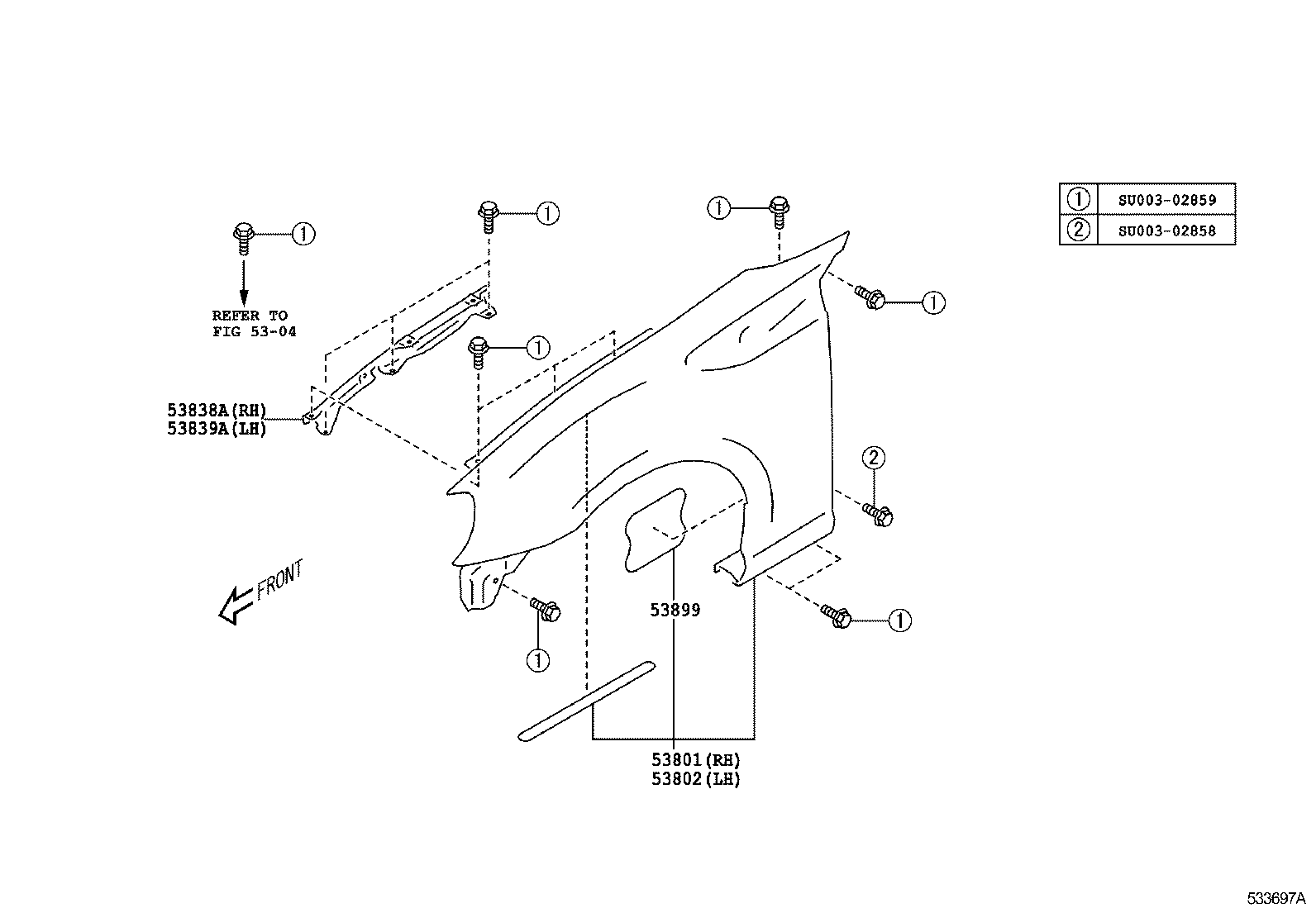  GT86 86 |  HOOD FRONT FENDER