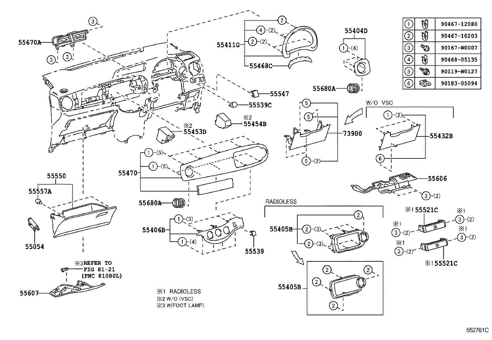  YARIS HYBRID FRP |  INSTRUMENT PANEL GLOVE COMPARTMENT